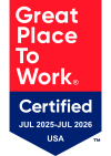 Great Place to Work Certified - July 2025-July 2026