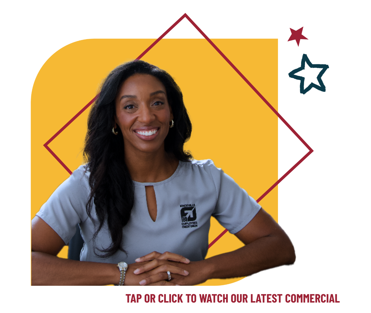 KTVAECU Employee smiling at camera