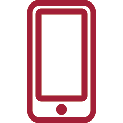 Red Mobile Phone Icon Icon