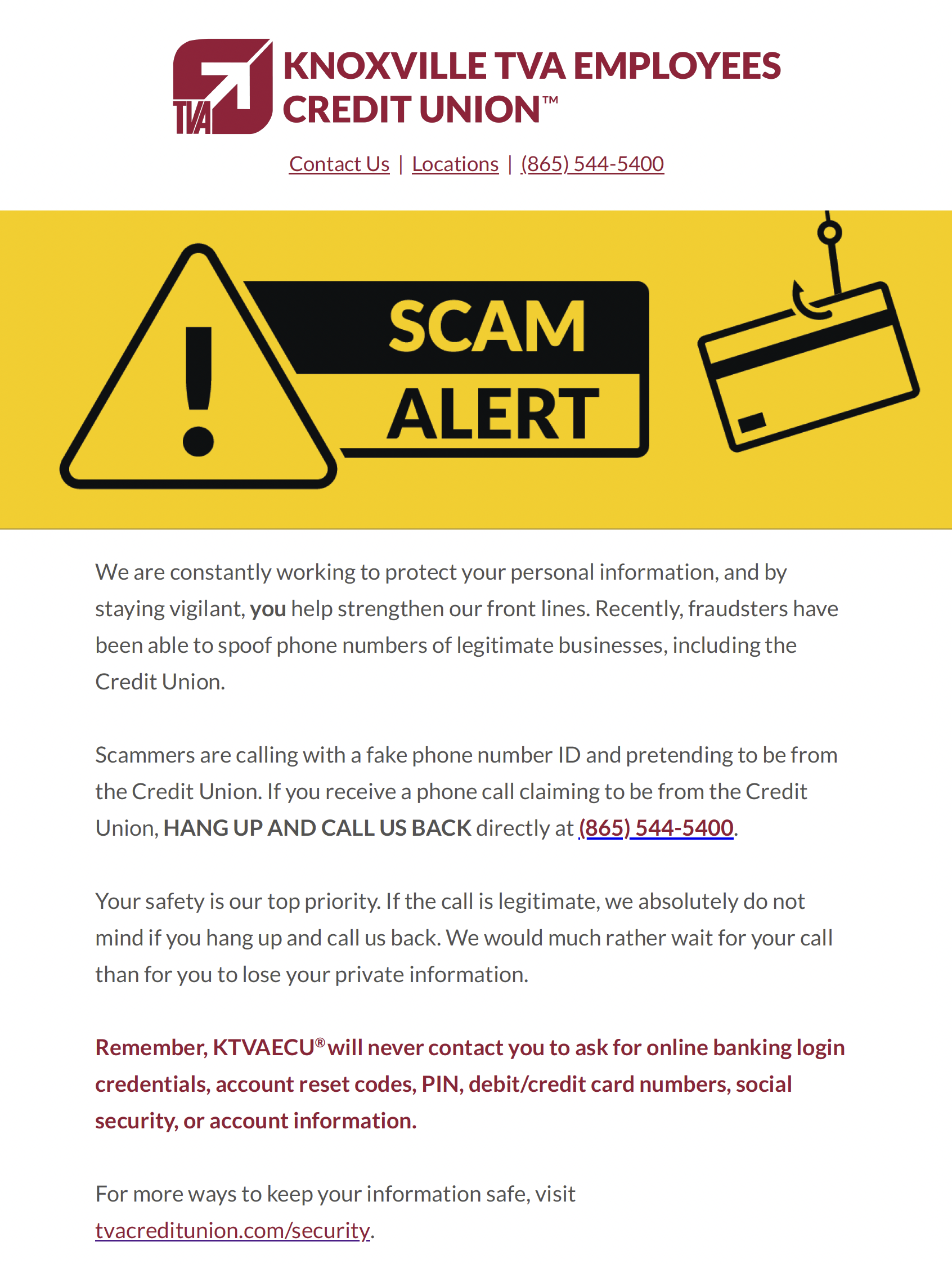 scam alert warning