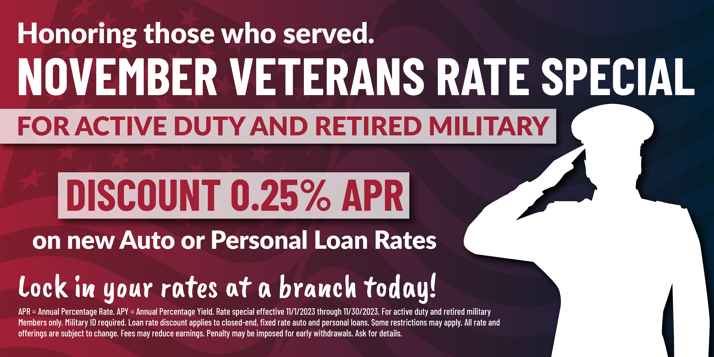 Veterans Rate Special Loans