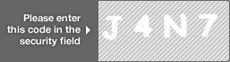 captcha code for visual authentication  letter J number 4 letter N number 7