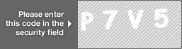 captcha code for visual authentication  letter P number 7 letter V number 5