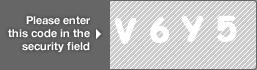 captcha code for visual authentication  letter V number 6 letter Y number 5