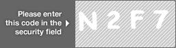 captcha code for visual authentication  letter N number 2 letter F number 7