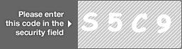 captcha code for visual authentication  letter S number 5 letter C number 9