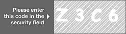 captcha code for visual authentication  letter Z number 3 letter C number 6