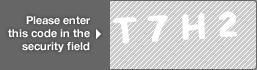 captcha code for visual authentication  letter T number 7 letter H number 2