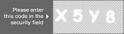 captcha code for visual authentication  letter X number 5 letter Y number 8
