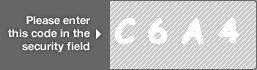 captcha code for visual authentication  letter C number 6 letter A number 4