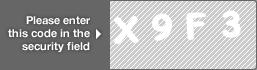 captcha code for visual authentication  letter X number 9 letter F number 3