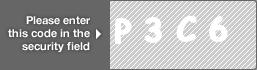 captcha code for visual authentication  letter P number 3 letter C number 6