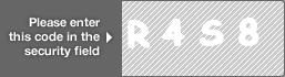 captcha code for visual authentication  letter R number 4 letter S number 8