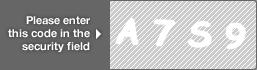 captcha code for visual authentication  letter A number 7 letter S number 9