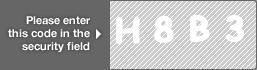 captcha code for visual authentication  letter H number 8 letter B number 3