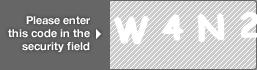 captcha code for visual authentication  letter W number 4 letter N number 2