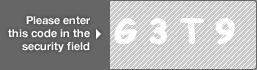 captcha code for visual authentication  letter G number 3 letter T number 9