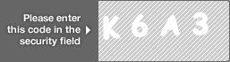 captcha code for visual authentication  letter K number 6 letter A number 3
