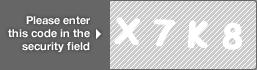 captcha code for visual authentication  letter X number 7 letter K number 8