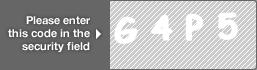captcha code for visual authentication  letter G number 4 letter P number 5