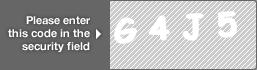 captcha code for visual authentication  letter G number 4 letter J number 5