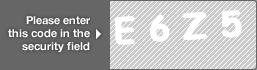 captcha code for visual authentication  letter E number 6 letter Z number 5