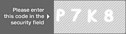 captcha code for visual authentication  letter P number 7 letter K number 8