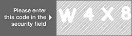 captcha code for visual authentication  letter W number 4 letter X number 8