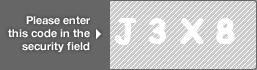 captcha code for visual authentication  letter J number 3 letter X number 8