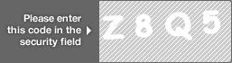 captcha code for visual authentication  letter Z number 8 letter Q number 5