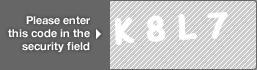 captcha code for visual authentication  letter K number 8 letter L number 7