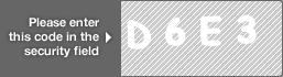 captcha code for visual authentication  letter D number 6 letter E number 3