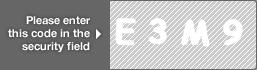 captcha code for visual authentication  letter E number 3 letter M number 9