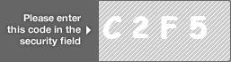 captcha code for visual authentication  letter C number 2 letter F number 5