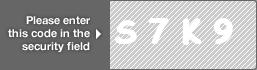 captcha code for visual authentication  letter S number 7 letter K number 9