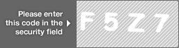 captcha code for visual authentication  letter F number 5 letter Z number 7