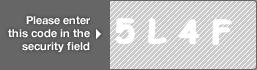 captcha code for visual authentication  number 5 letter L number 4 letter F