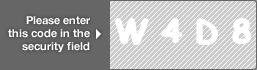 captcha code for visual authentication  letter W number 4 letter D number 8