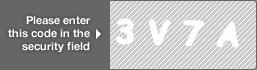 captcha code for visual authentication  number 3 letter V number 7 letter A