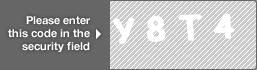 captcha code for visual authentication  letter Y number 8 letter T number 4