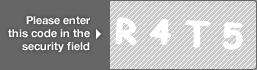 captcha code for visual authentication  letter R number 4 letter T number 5
