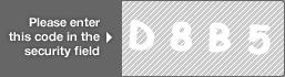 captcha code for visual authentication  letter D number 8 letter B number 5