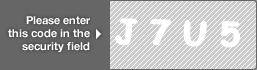 captcha code for visual authentication  letter J number 7 letter U number 5