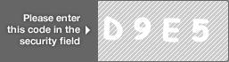 captcha code for visual authentication  letter D number 9 letter E number 5