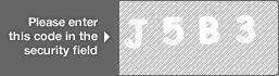 captcha code for visual authentication  letter J number 5 letter B number 3
