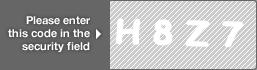 captcha code for visual authentication  letter H number 8 letter Z number 7