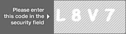 captcha code for visual authentication  letter L number 8 letter V number 7