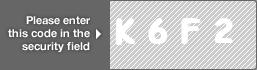 captcha code for visual authentication  letter K number 6 letter F number 2