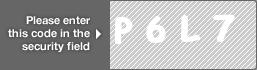 captcha code for visual authentication  letter P number 6 letter L number 7