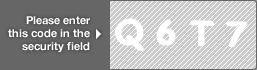 captcha code for visual authentication  letter Q number 6 letter T number 7